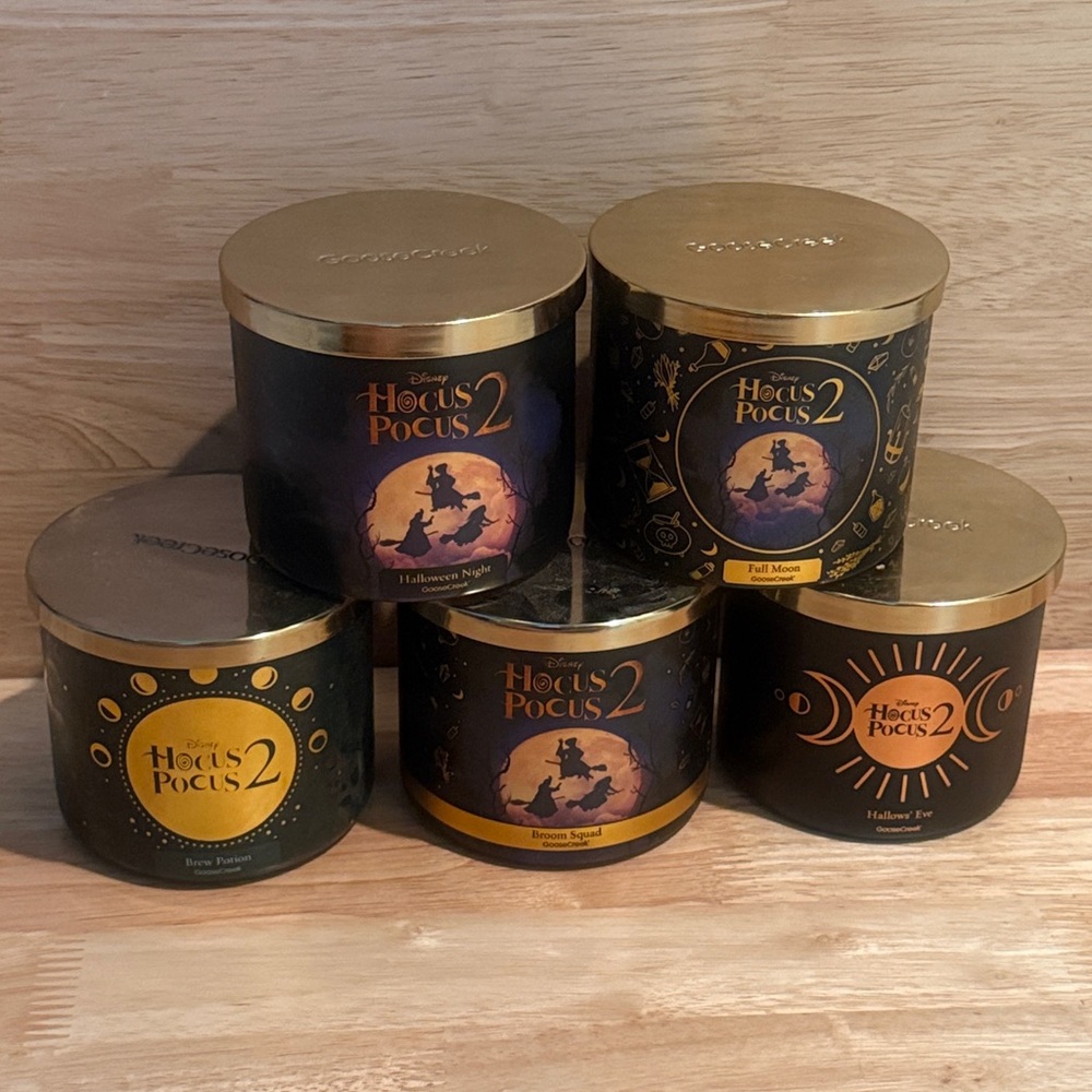 Discontinued! Goosecreek Hocus Pocus 2 Candle Collection  set of 5